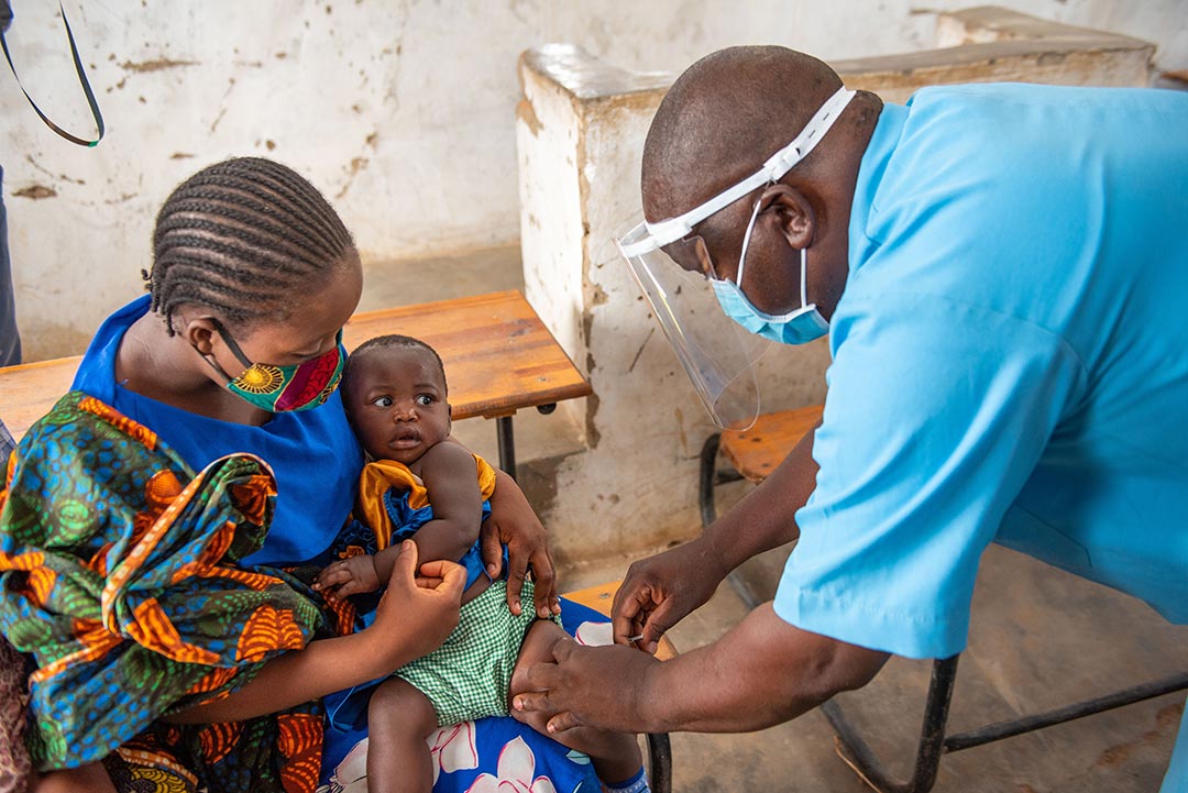 Administering a routine vaccine