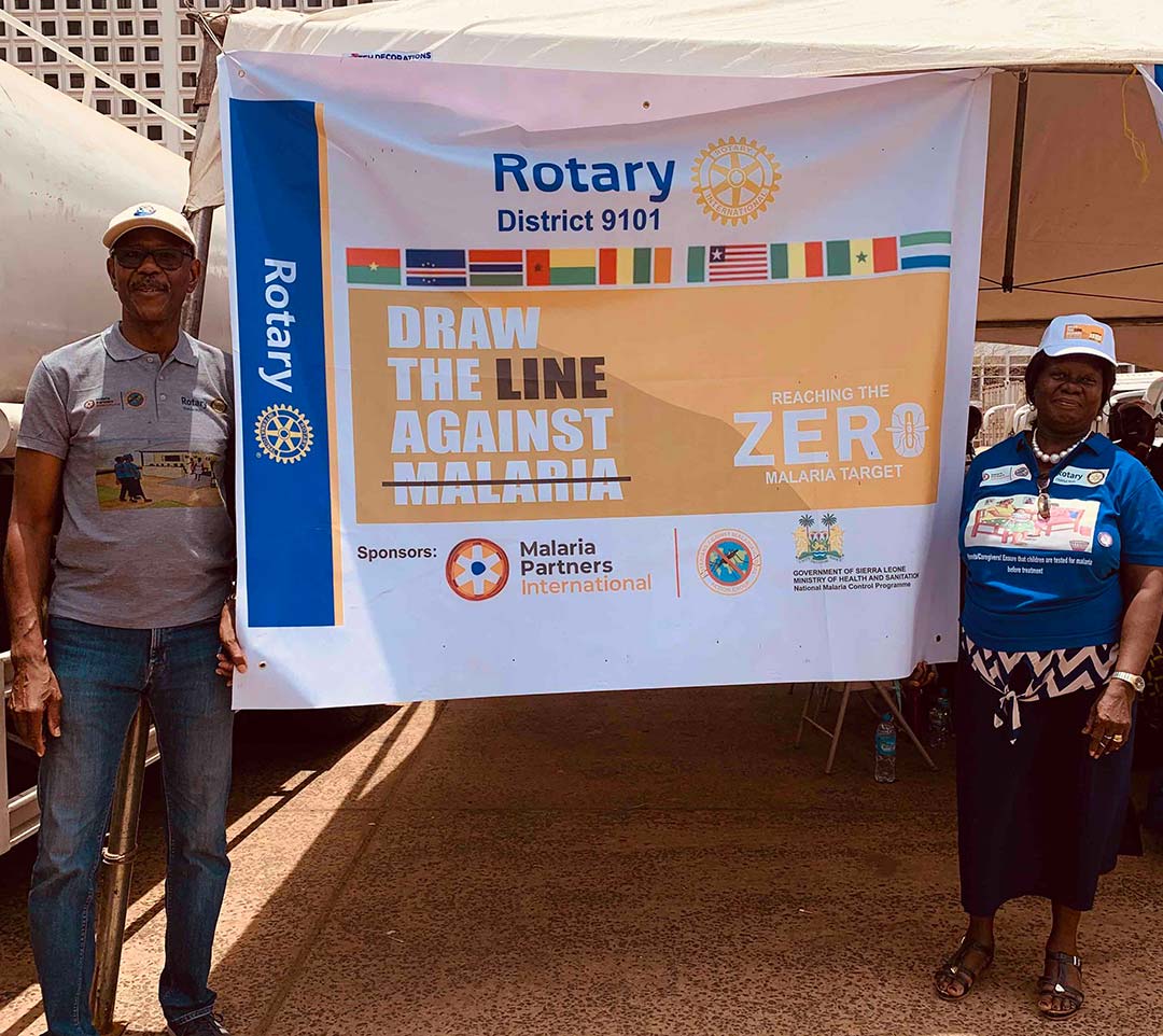 Rotary DG and Malaria Chair Credit: Mina Bilkis