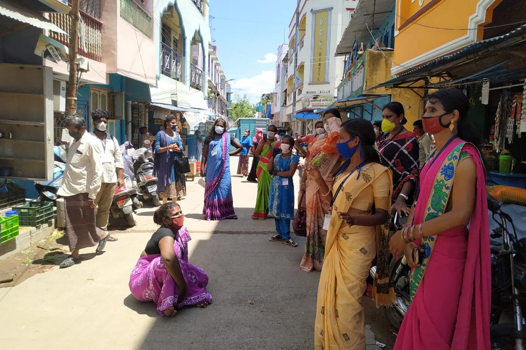 Transgender people from Thozhi campaigning. Photo credit: sourced