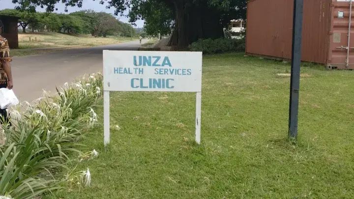 University of Zambia clinic welcome poster. Credit: UNZA website