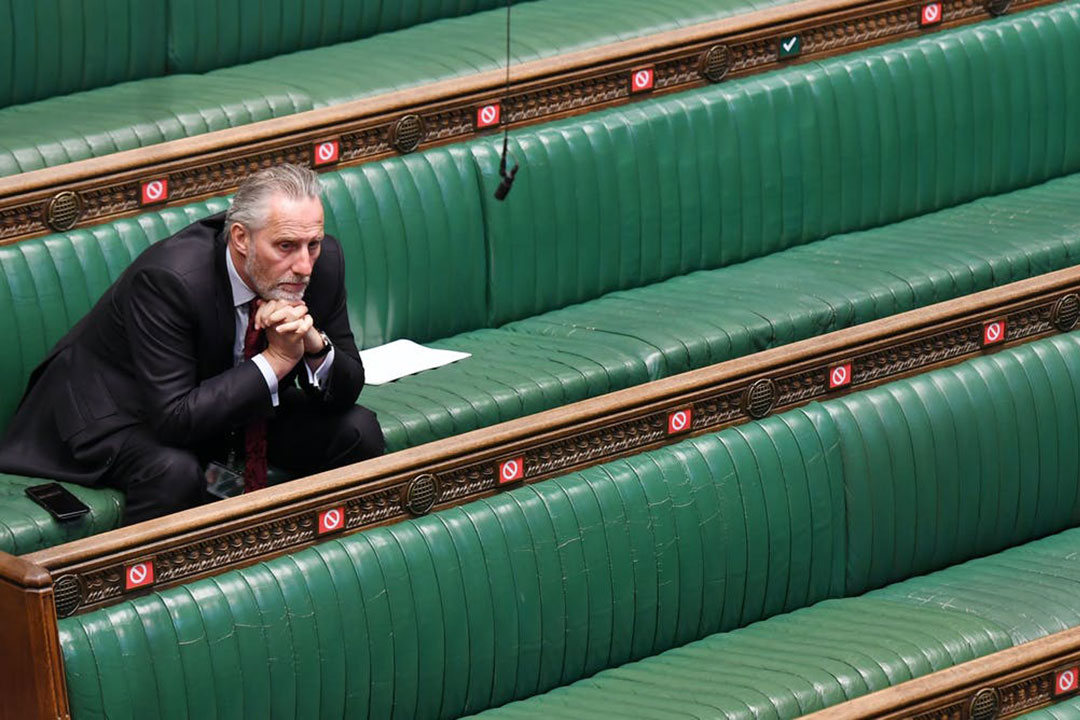 Social distancing left Westminster’s House of Commons virtually empty at times. UK Parliament/Flickr, CC BY-NC