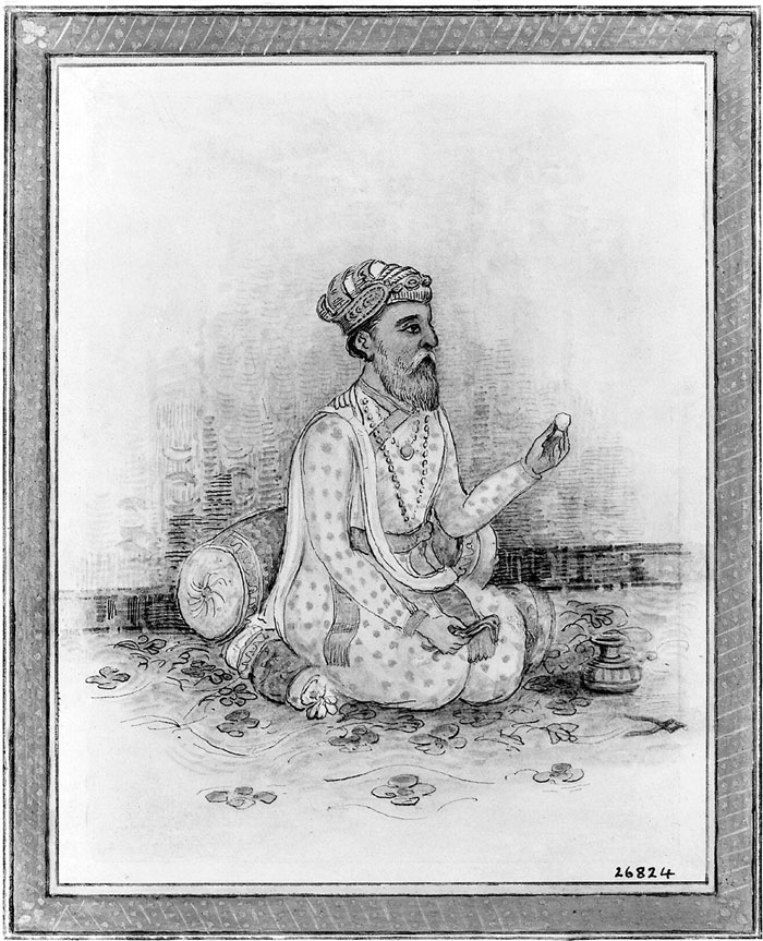 Watercolour drawing: portrait of Susruta. Credit: Wellcome Collection. Attribution 4.0 International (CC BY 4.0)