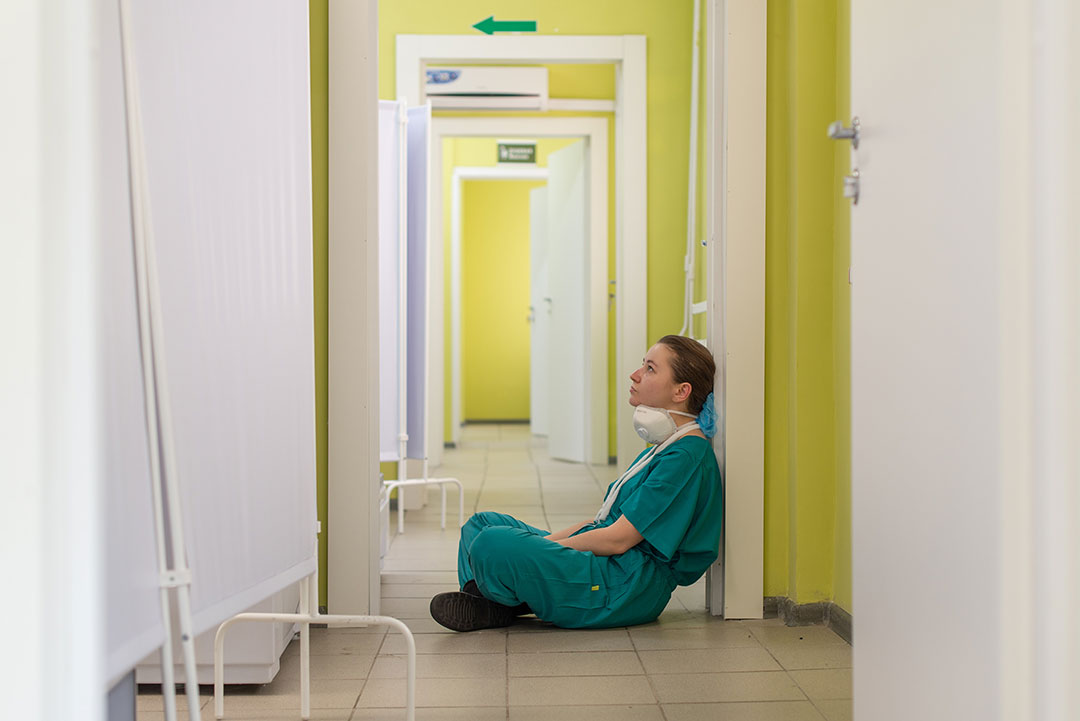 Tired nurse – Photo by Vladimir Fedotov on Unsplash