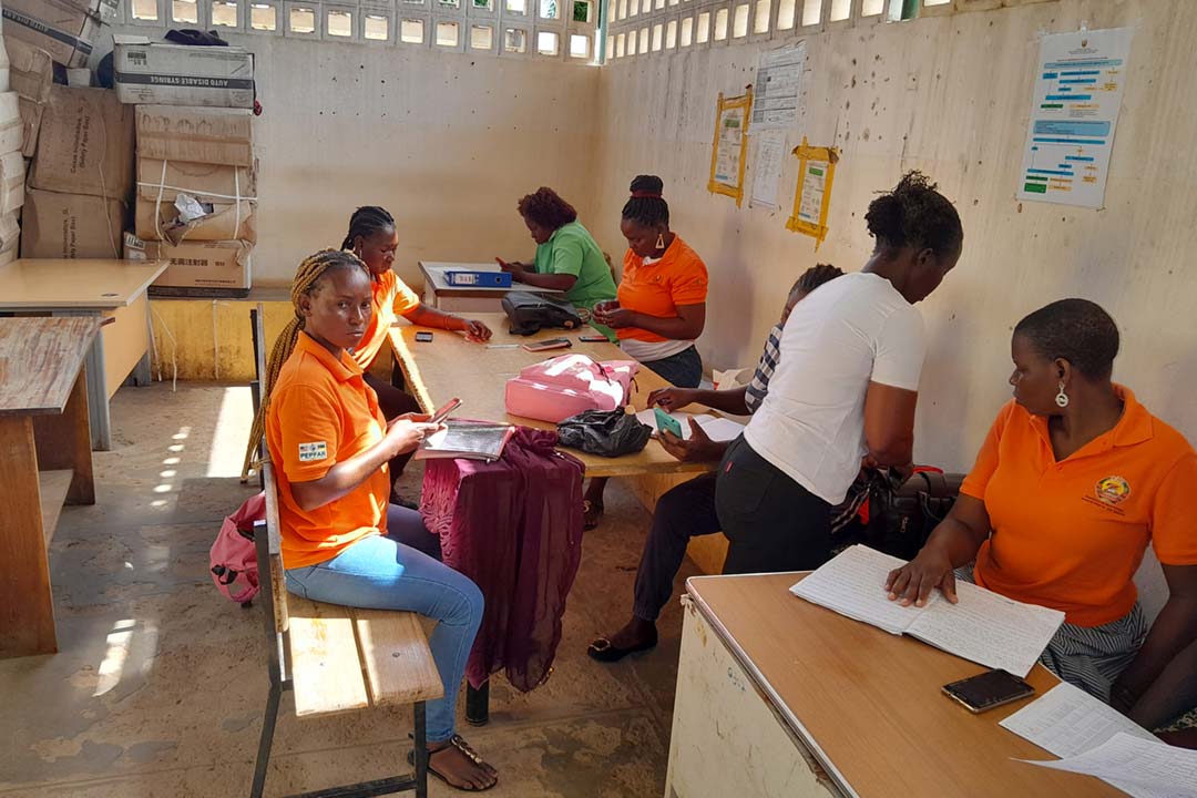 Community Awareness team at work in Boane. Credit: Charles Mangwiro