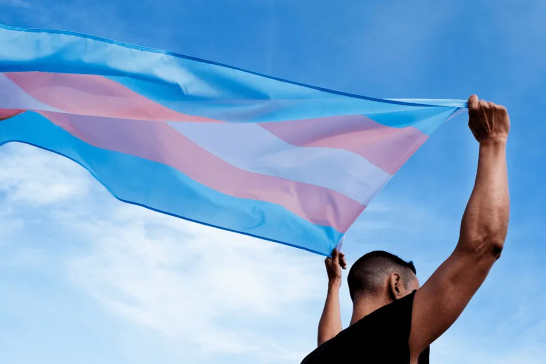 Transgender pride flag