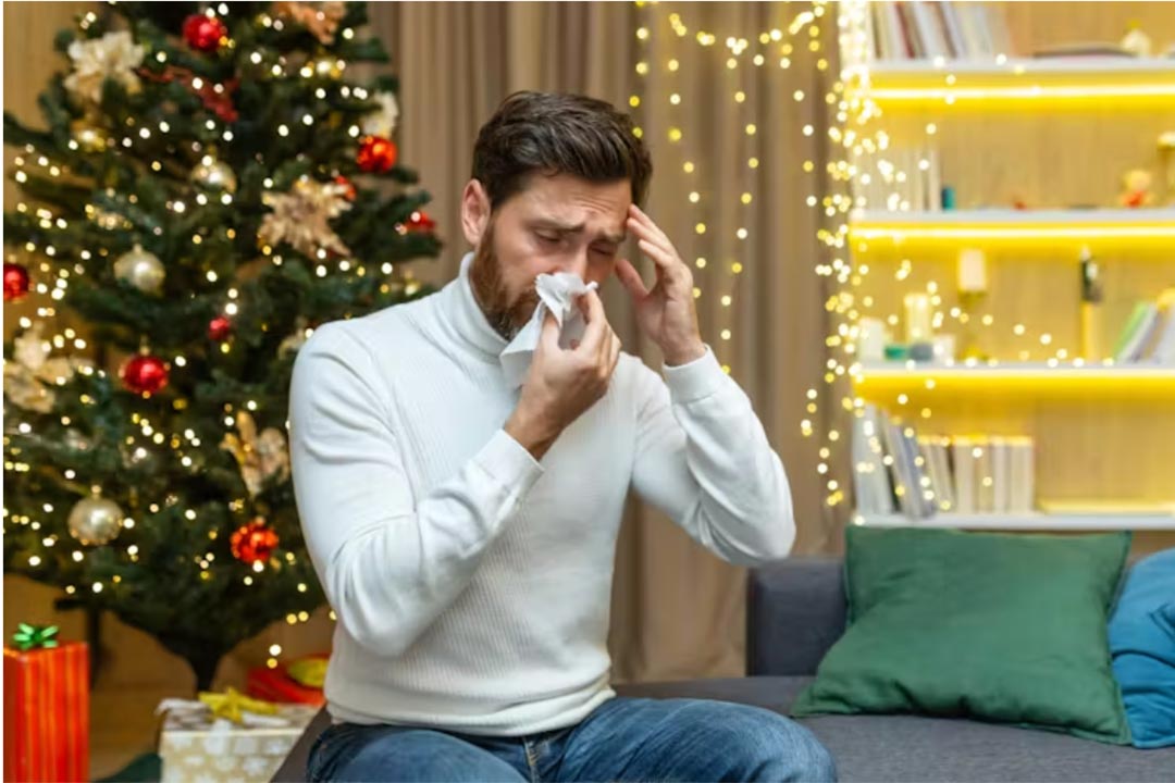 These health issues are trigged by the allergens that normally reside in live Christmas trees. Credit: voronaman/ Shutterstock
