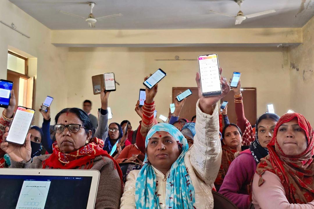 ASHA workers at a Khushi Baby training for the Community Health Integrated Platform. Credit: Kushi Baby