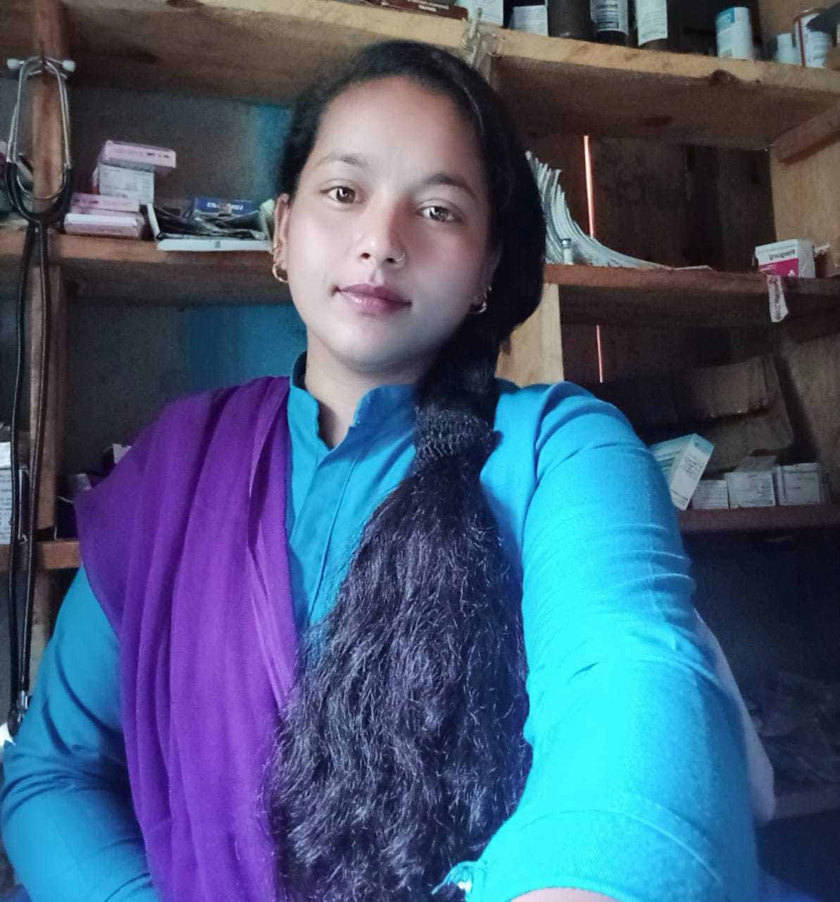 Bhagrathi Bohara. ANM at Saipal Rural Municipality, Bajhang. Credit : Chhatra Karki