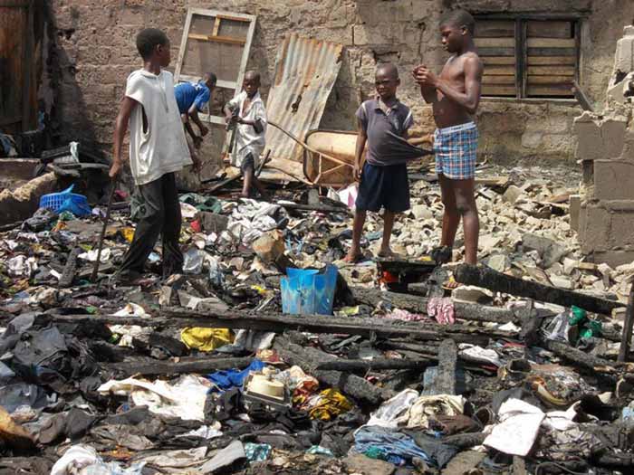 Children at Dustbin Estate have found a way to avoid contracting diseases. Credit: LOTS foundation