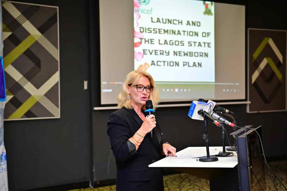 Chief of UNICEF, Lagos Field Office, Dr. Celine Lafoucriere