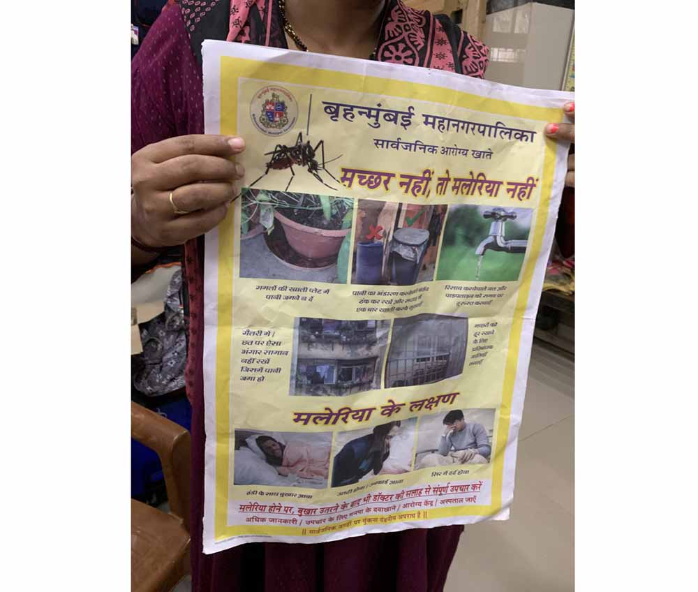 Monsoon-based messages that ASHA workers carry with them. Credit: Sweta Daga