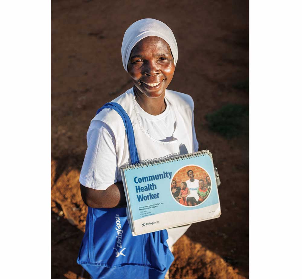 PHC in action: Mutesi Fatuma in Nakalanga village, Uganda, is a community health worker