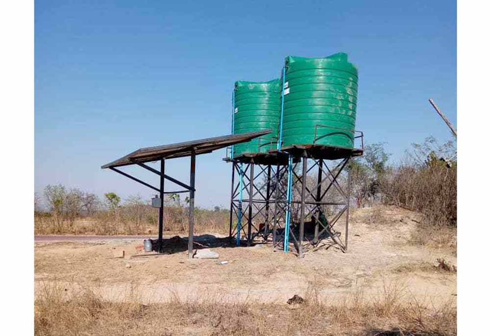 A complete solar powered borehole in Buhera district