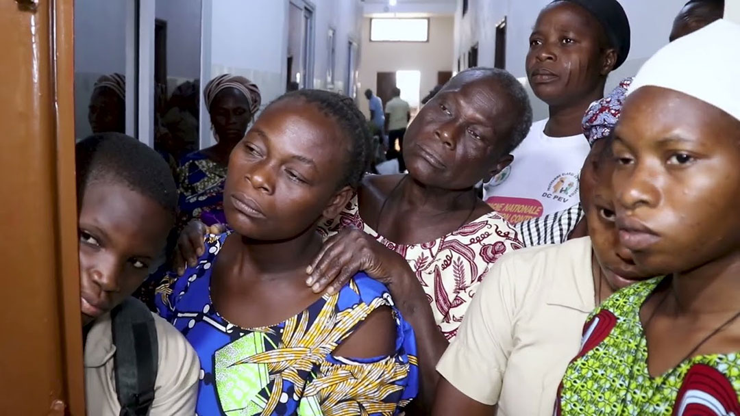 Women show an interest in awareness sessions to combat cervical cancer. Credit: Edna Fleure 