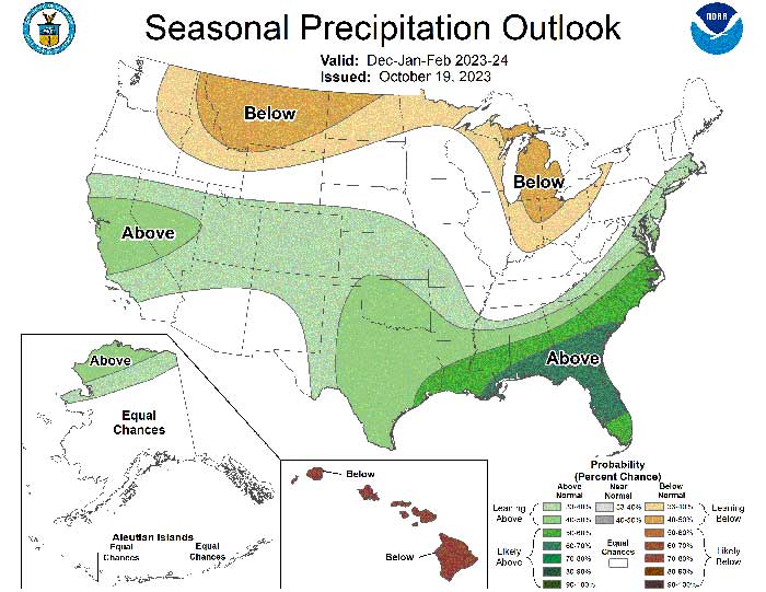 seasonal precipitation outlook