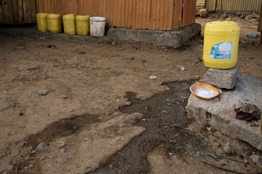 The new Anopheles Stephensi mosquito breeds mainly in reservoirs and is therefore particularly well adapted to cities, here in Laisamis in northern Kenya. Credit: Claudia Lacave / Hans Lucas 