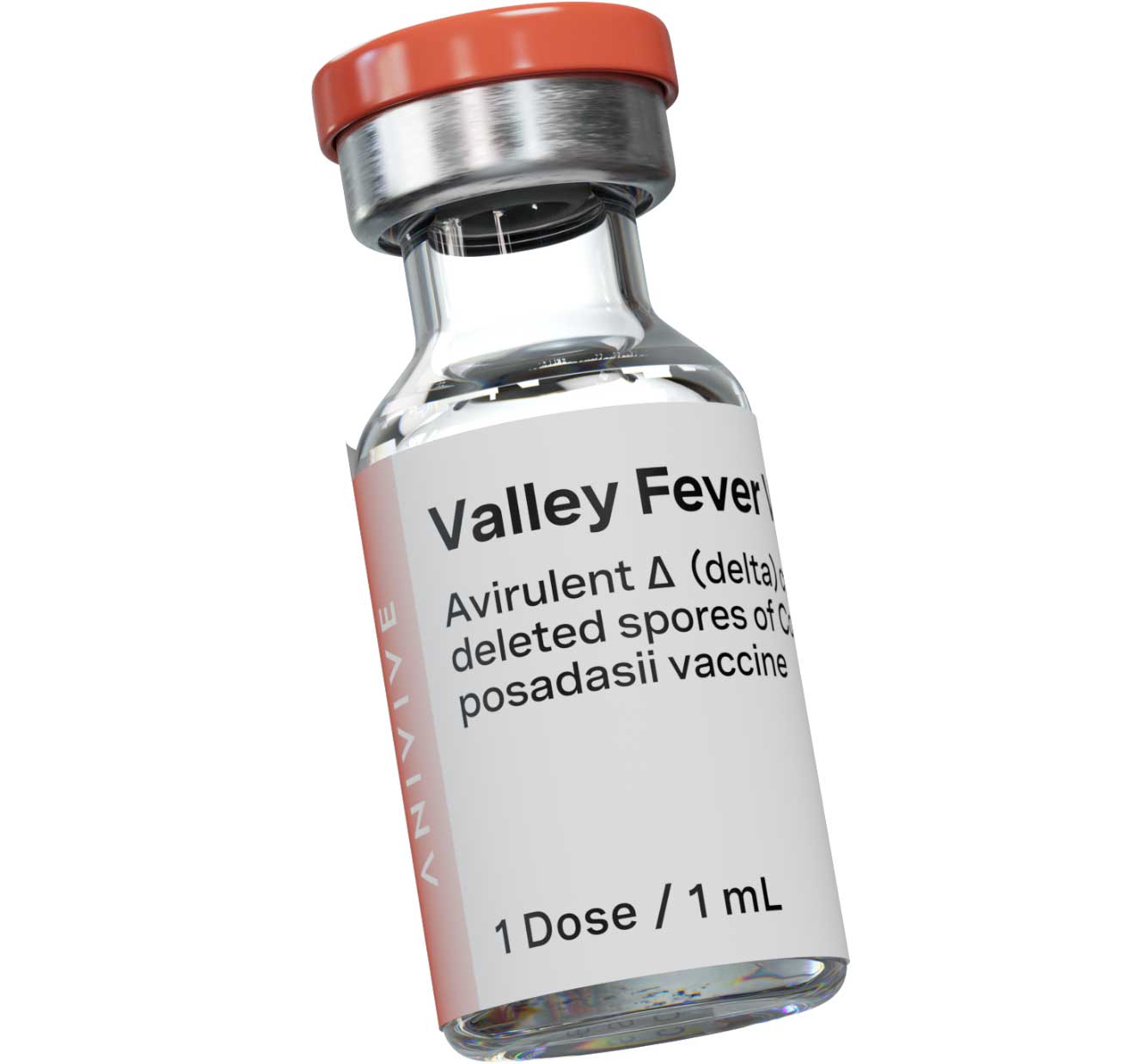 A Proposed Single Dose Vial of the Valley Fever Vaccine. Graphic by Anivive Lifesciences, Inc.