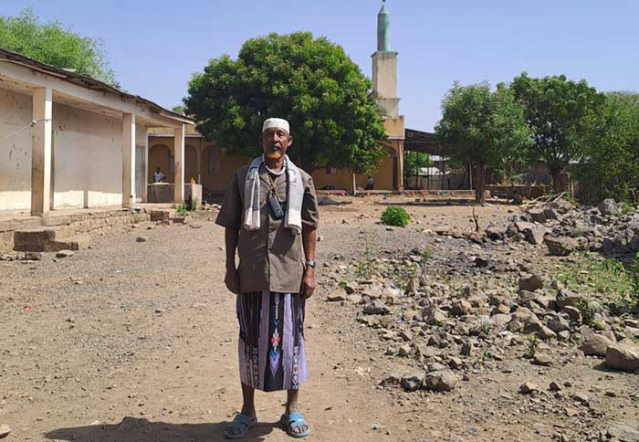 Shek Mohammed Hakim, a respected religious leader at 70 years old in Tirtra Kebele, Dulessa district of Afar. Credit: Solomon Yimer