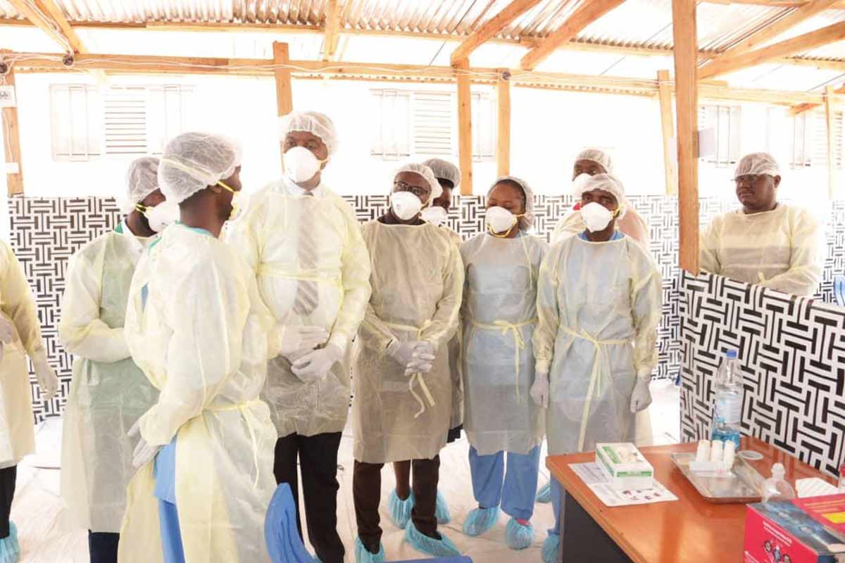 A team of experts from Africa Center for Disease Control with Burundi ministry of health visiting one of the mpox care centres in Bujumbura. Credit: Burundi Ministry of Health