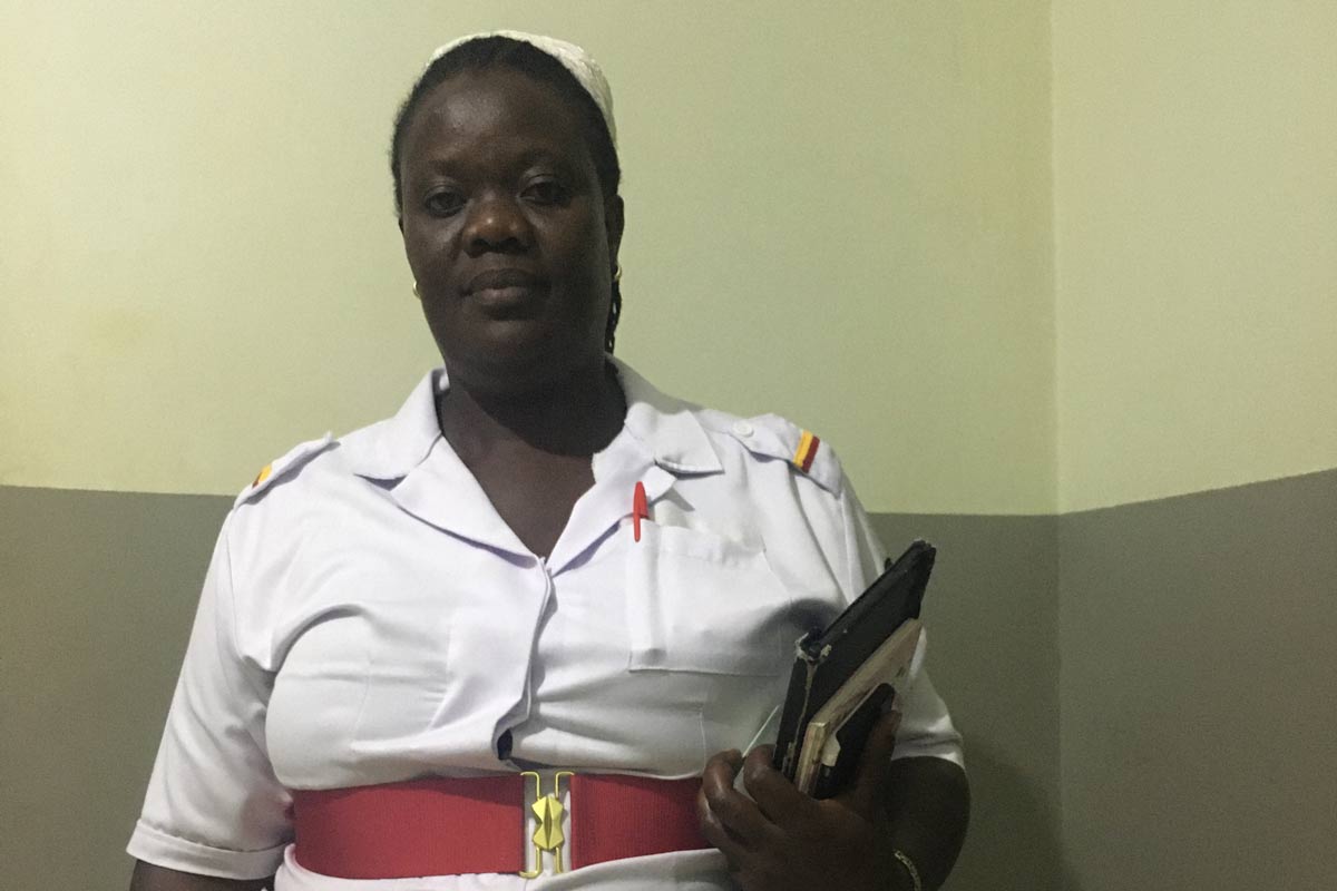 Namusoke - who is the immunisation focal person for Kyegegwa district - believes refugees aren't really safe unless they are vaccinated. Credit: John Agaba