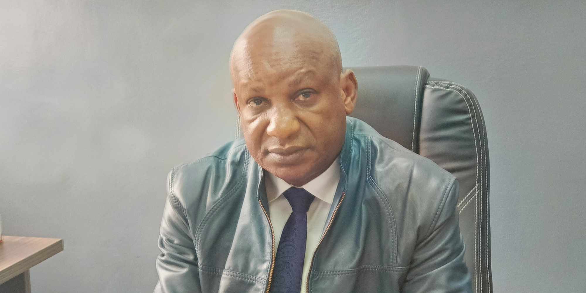Dr Gilbert Aristide Nianga, coordonnateur technique du Centre des opérations d'urgence de santé publique. Crédit : Rosie Pioth