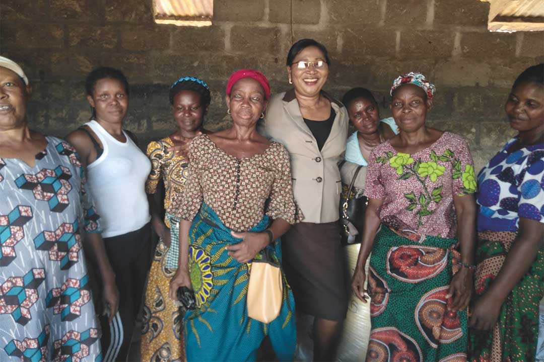 Fanny Ogwu (fifth from the left) is a community-based volunteer, immunization advisor and nurse epidemiologist in Lagos State, Nigeria. Credit: Fanny Ogwu/Movement for Immunization Agenda 2030 (IA2030)