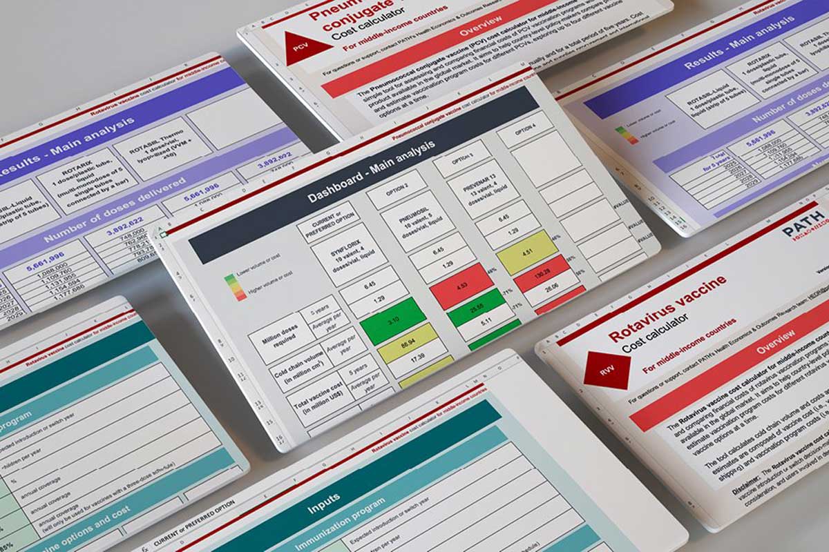 Decision-makers in middle-income countries can use PATH's new Vaccine Cost Calculators for pneumococcal and rotavirus vaccines to compare the vaccination program costs and cold chain volumes associated with different product options. Photo: PATH