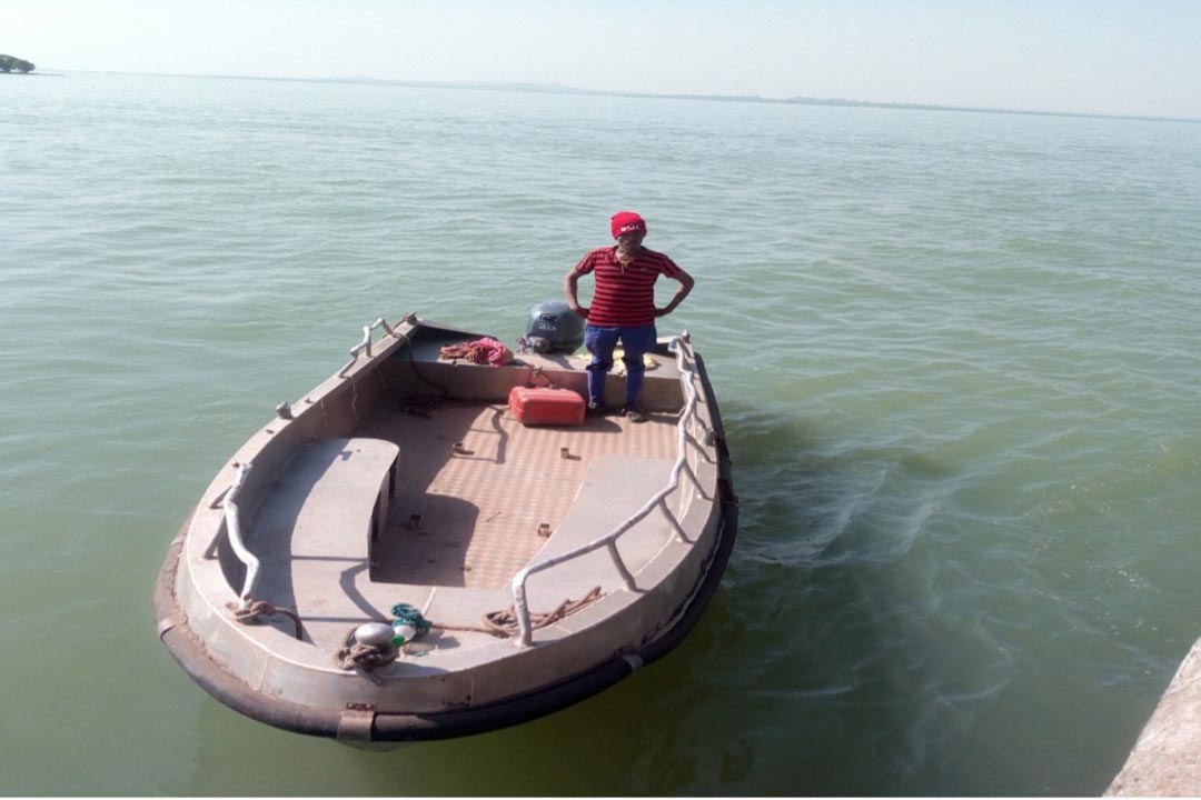 Tigistu Anemaw, the captain of a fast boat ambulance, Dek Health center. Credit: Mulugeta Andulem