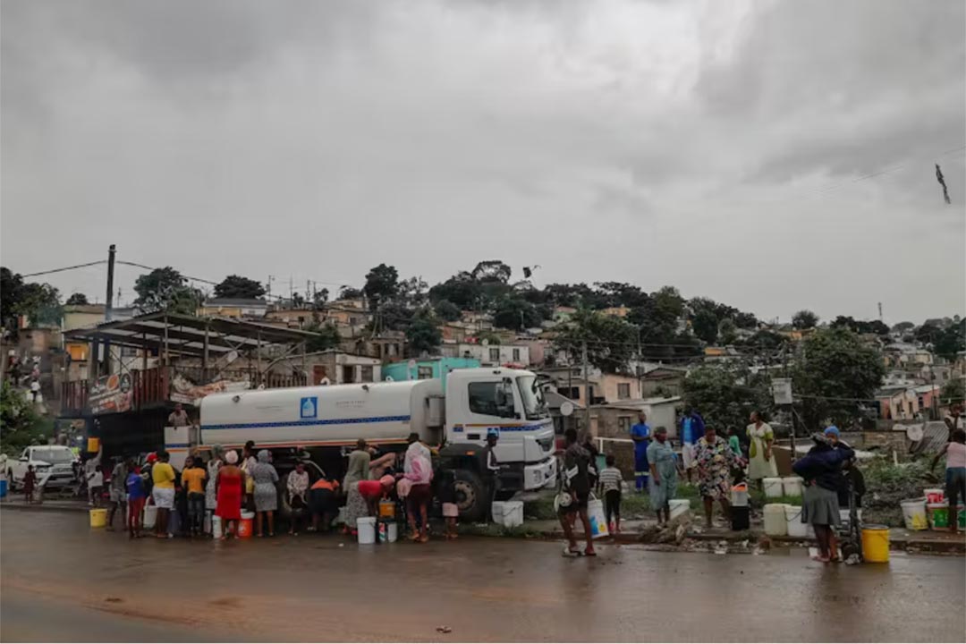 It is critical that the affected communities have access to safe drinking water. Phill Magakoe /AFP via Getty Images