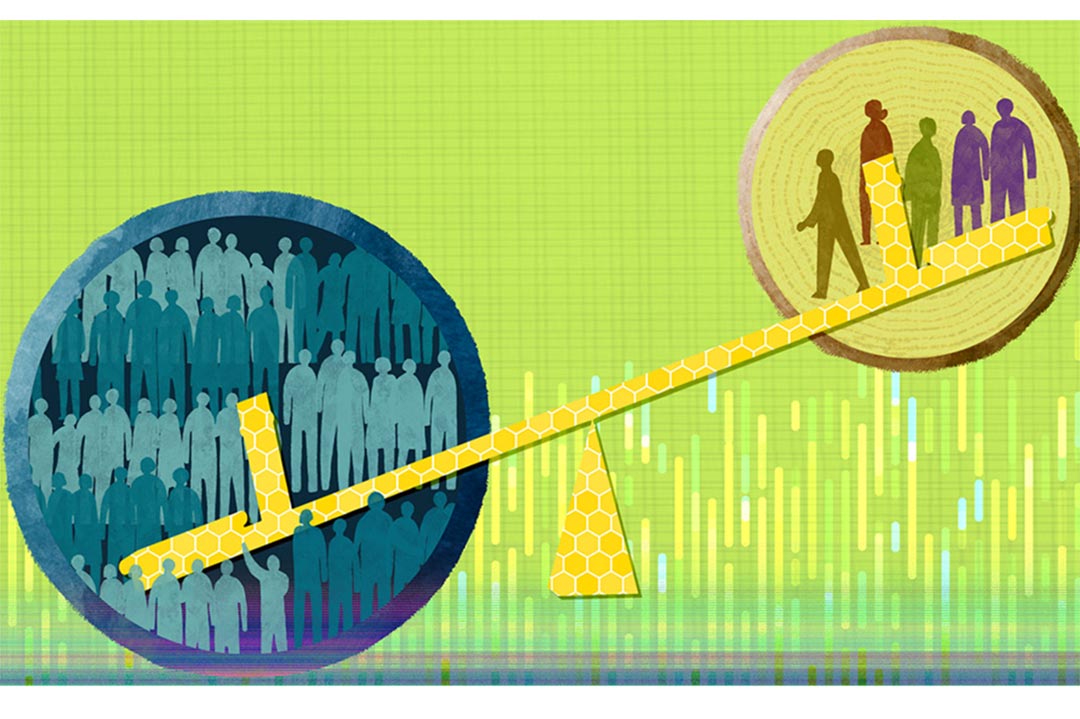 Racial and gender biases in the collection of genome data need fixing, writes a bioinformatician. Credit: Knowable Magazine