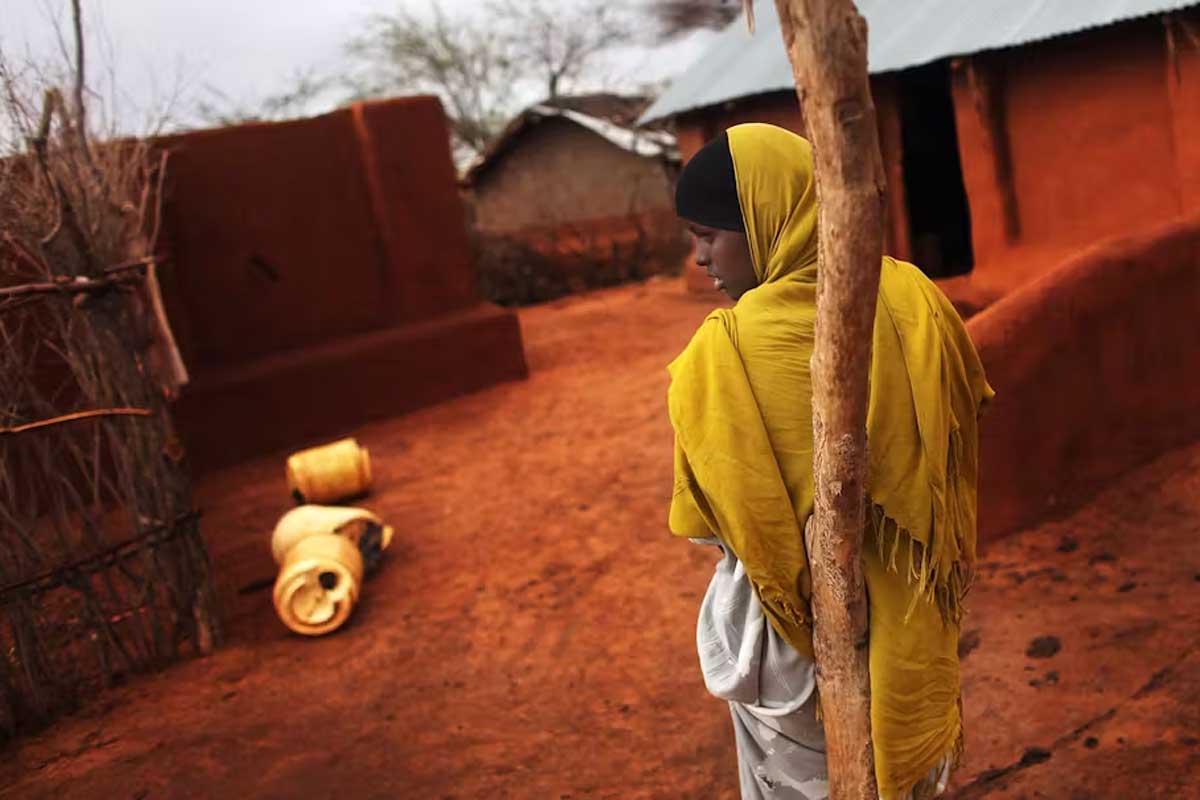 A woman in one of the world’s largest refugee complexes, Dadaab, in Kenya. Spencer Platt/Getty Images