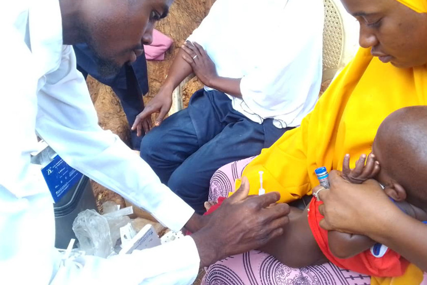 A baby receiving vaccination for meningitis in Kebbi credit nuoluwapo Abdullah