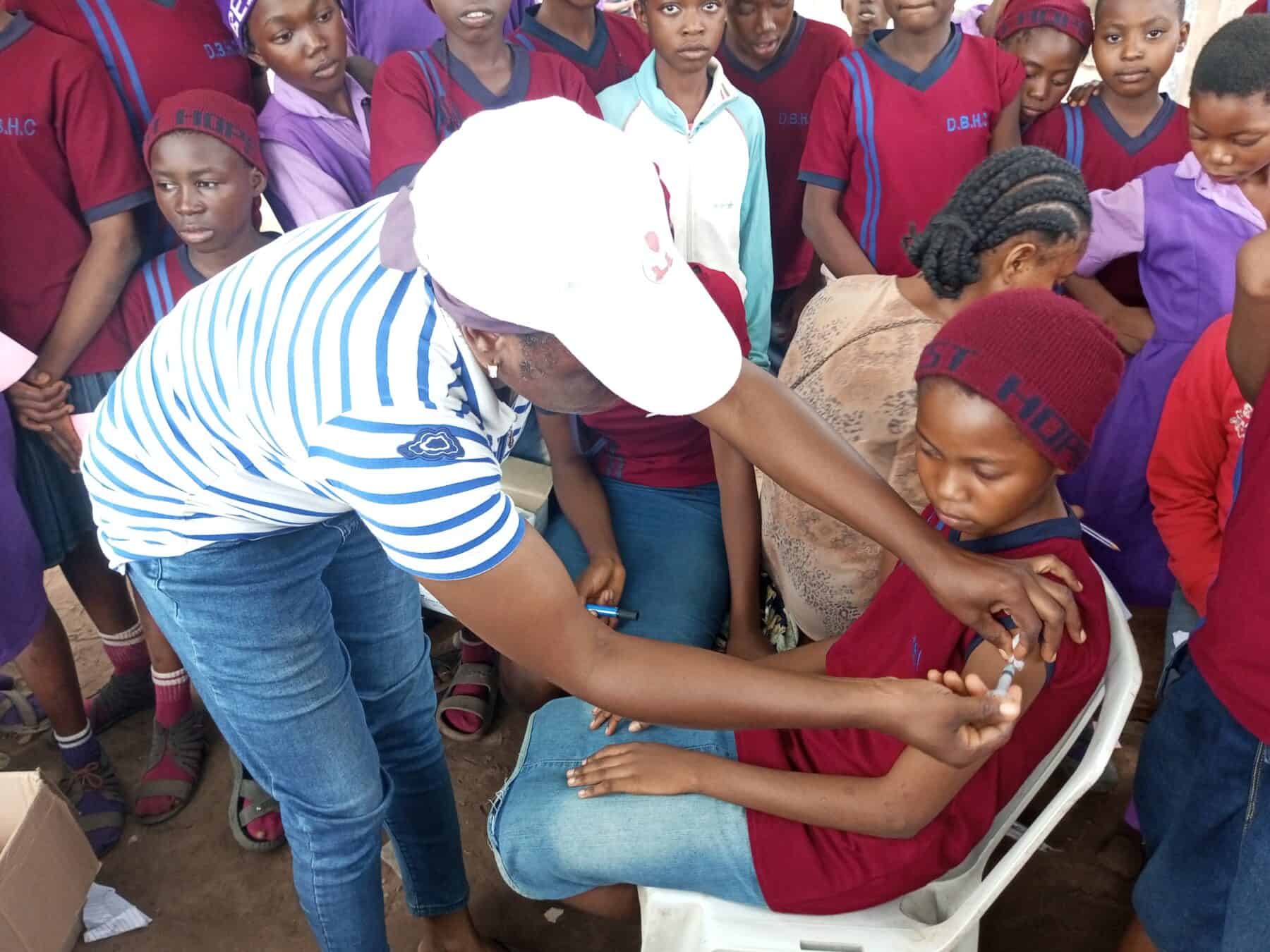 HPV vaccination in Ehima ward, Okehi LGA. Credit: JSI