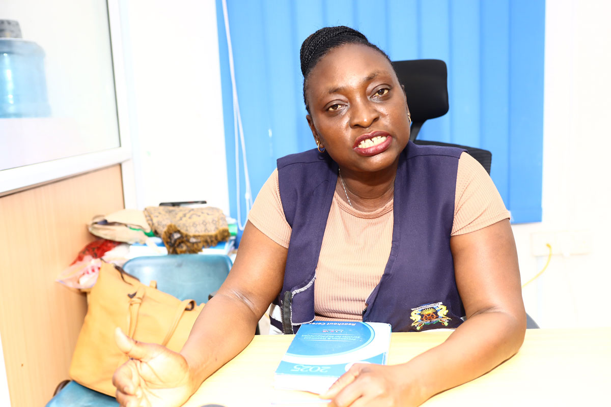 Hildergard Wasike, Mombasa county public health officer during an interview with Gavi. Credit: Diana Wanyonyi
