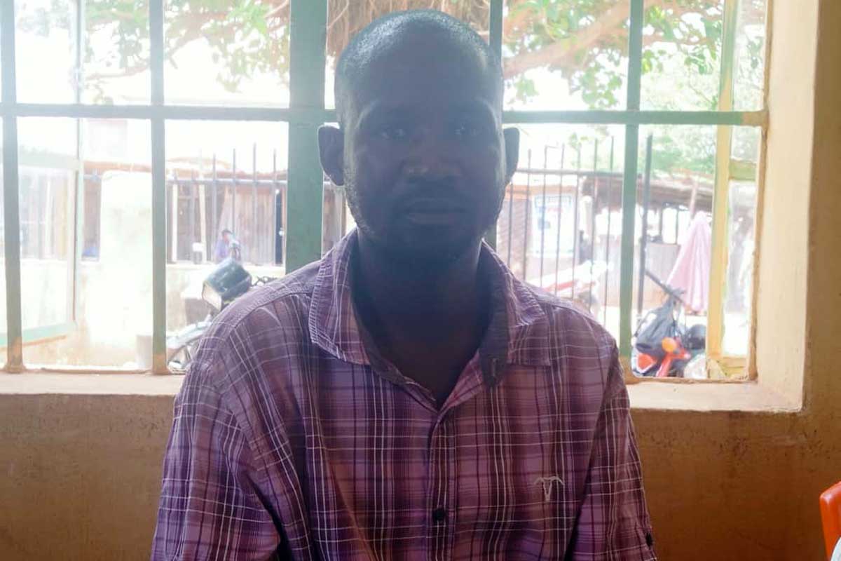 Immunisation officer Bello Ladan. Credit: Afeez