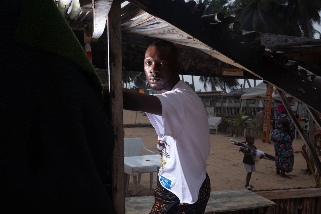 Jean-Luc, photographer, 24. Abidjan, Ivory Coast. June 2025. © Newsha Tavakolian / Magnum Photos