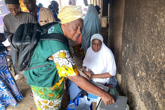 Lebechukwu credits early advocacy for the large turnout at vaccination sites. Credit: Alex Uagbanoje