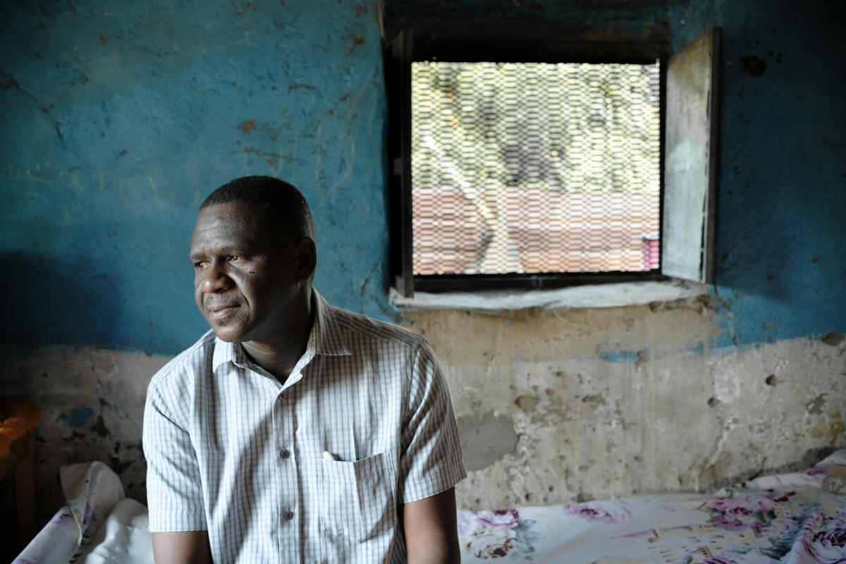 Dr. Al Nour, the vaccination officer at Umm Al Khair Local Hospital, where he has been working since 2005. Umm Al-Khair, Sudan. March 5, 2025.