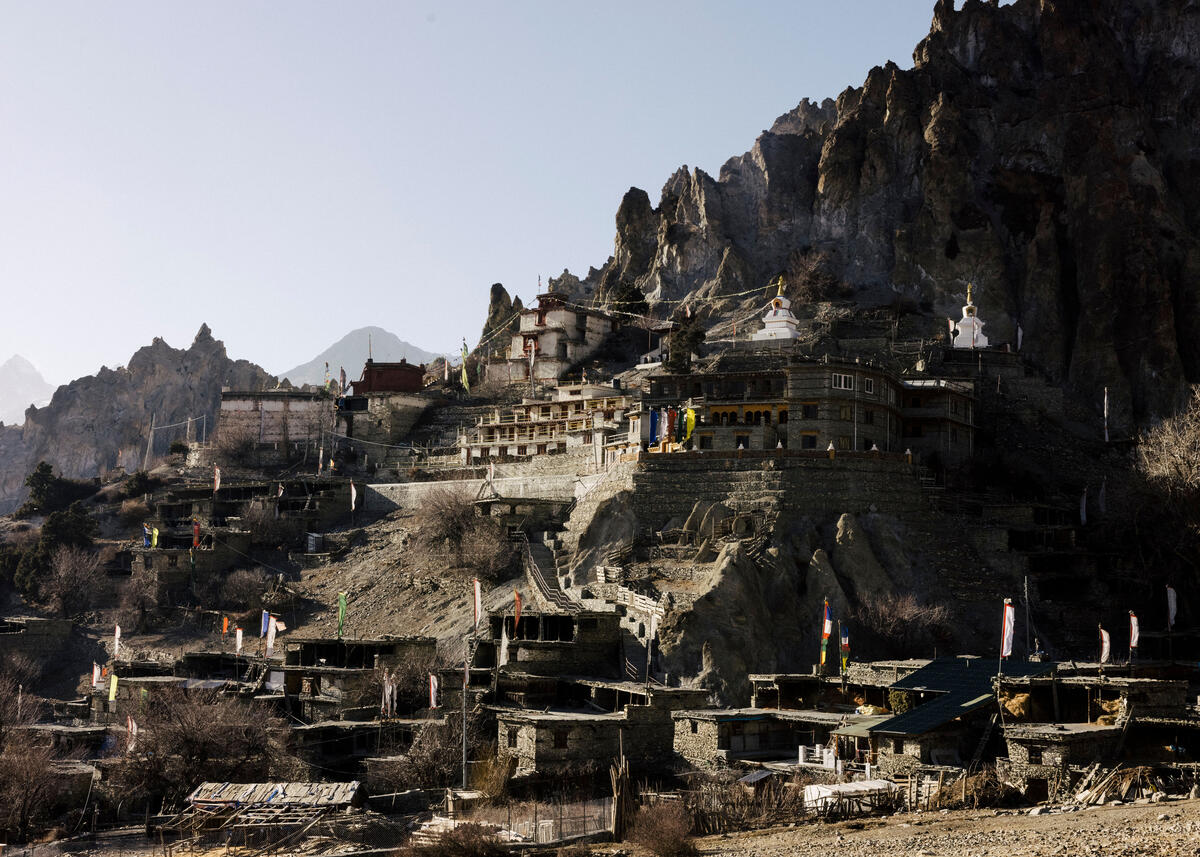 View over the village. Timang, Nepal. March 5, 2025.