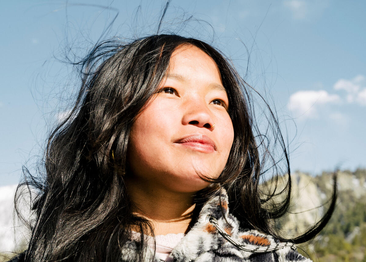Portrait of Monika, 16. She received the HPV vaccine as part of the vaccination campaign launched by Nepal and supported by Gavi, the Vaccine Alliance. Timang, Nepal. March 5, 2025.