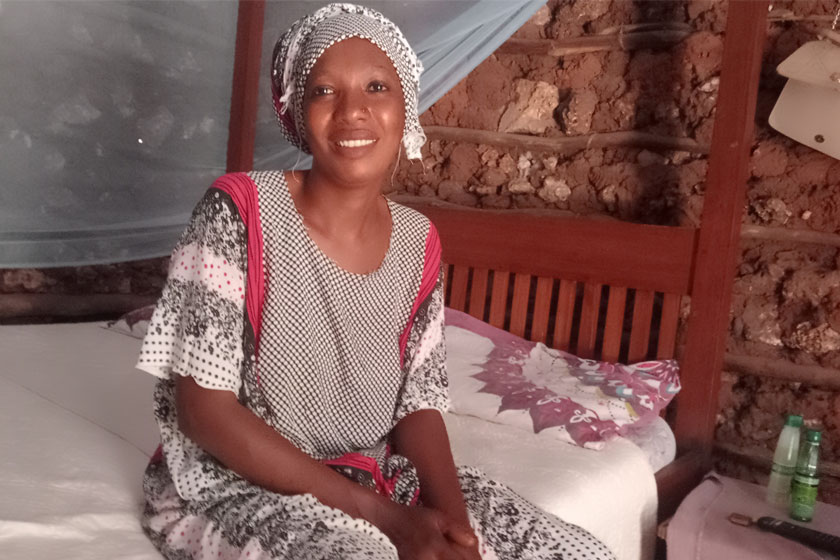 Mariam Chembe in her house. Credit: Diana Wanyonyi