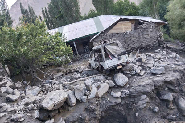 PESHAWAR A glacial lake outburst flood in Khyber Pakhtunkhwa badly damaged a house in Rech village in July 2024.