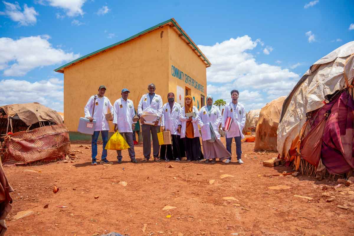 A health outreach team involved with the Reach Zero Dose Children (ZDC) campaign in Somalia. Credit: Gavi/2024/Mohamed Abdihakim Ali