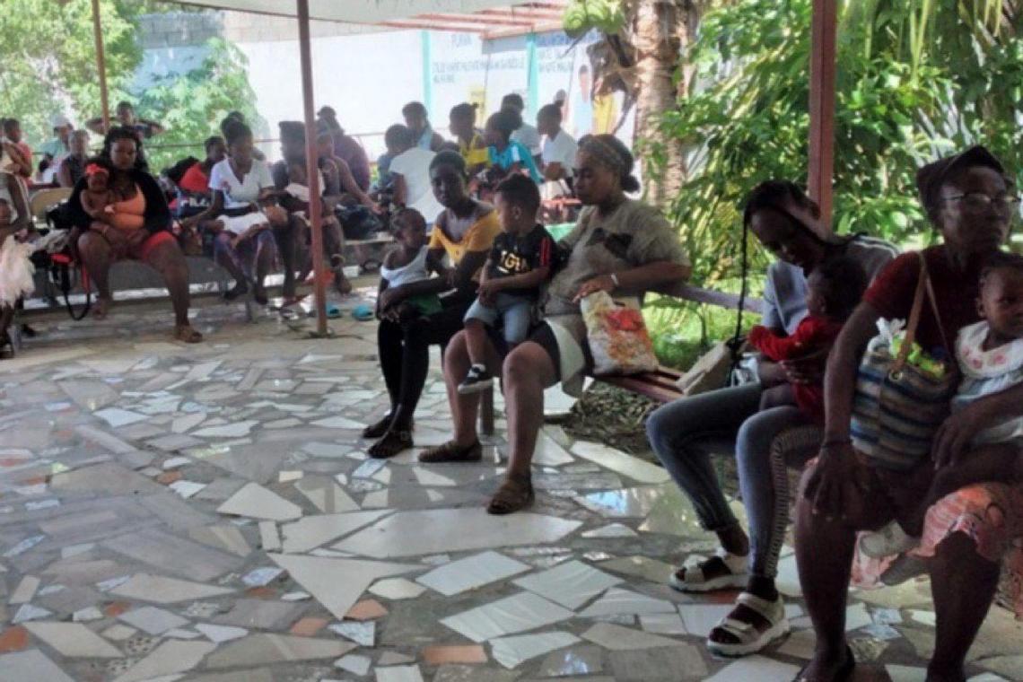 Vaccination sessions in Port-au-Prince