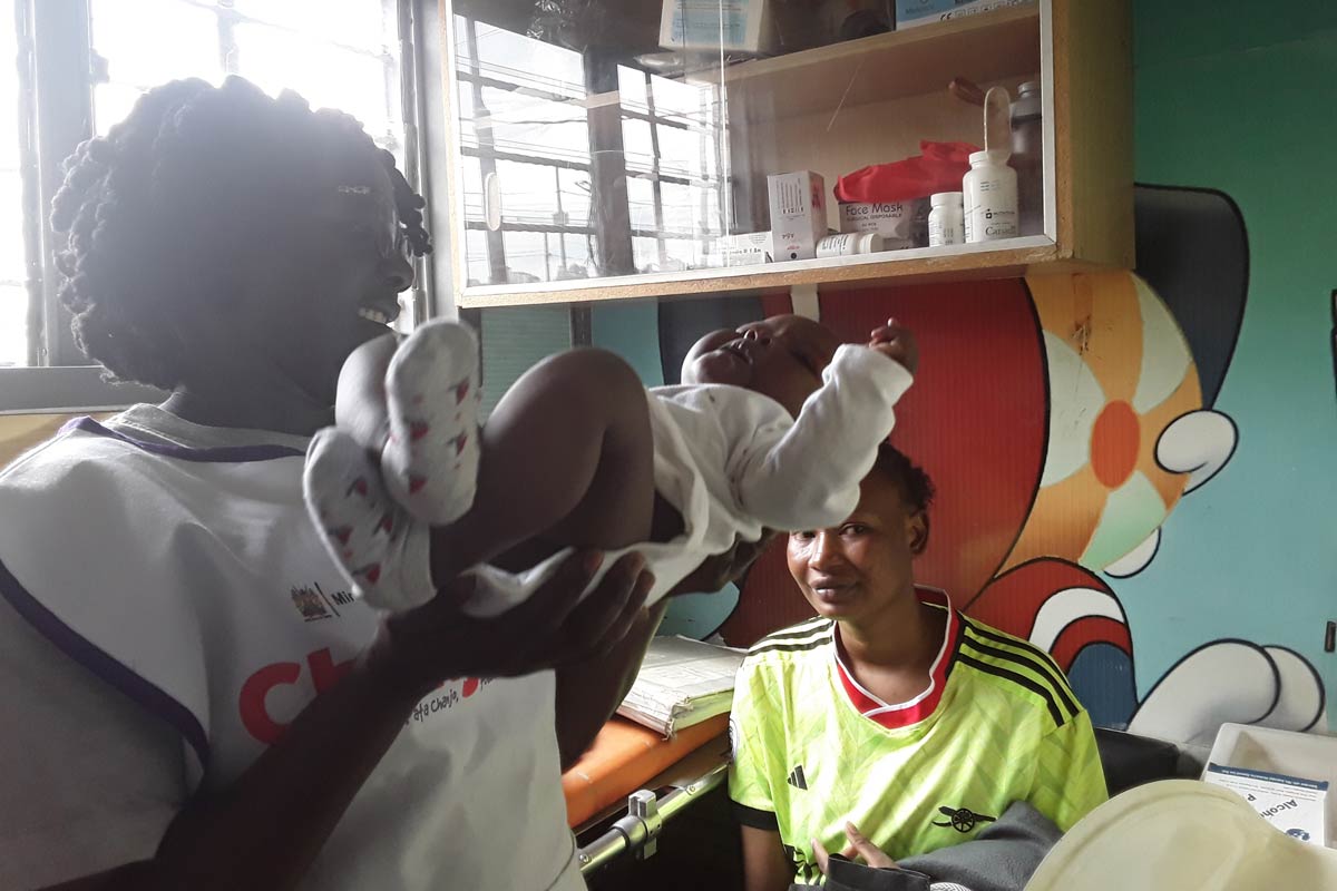Baby Jaisley is six months old. She lives in Njoro in the Rift Valley. Her mother, Elizabeth Khayumbi, is committed to ensuring she receives immunisation services at home and away. Credit: Joyce Chimbi