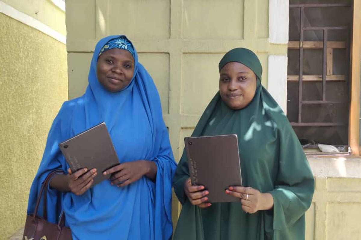 CHIPS agents Maryam Shehu and Aisha Tukur Gambo. Credit: Afeez Bolaji