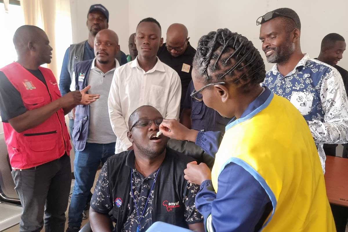 Cholera vaccination Nakonde. Credit: Zambia Ministry of Health