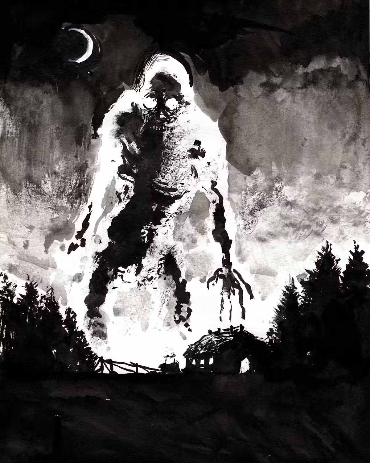 The draugr’s ability to ‘infect’ people can be seen as an example of disease transmission. Kim Diaz Holm, CC BY-SA