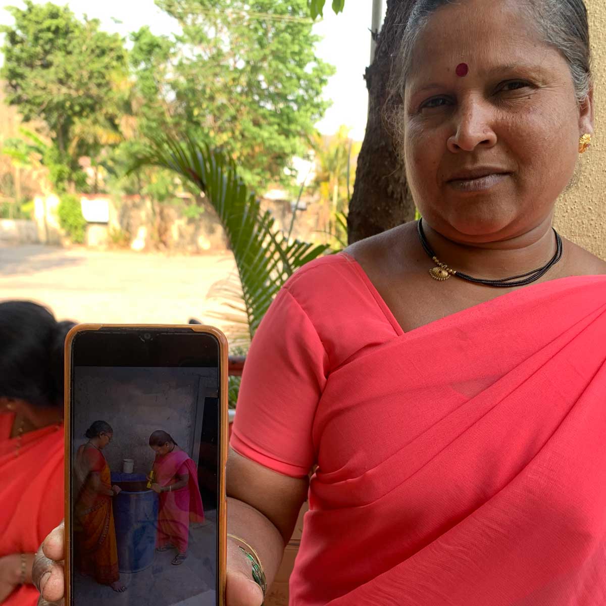Manisha Ratan Nidhalkar an ASHA worker showing the work she does in communities. Credit: Sweta Daga