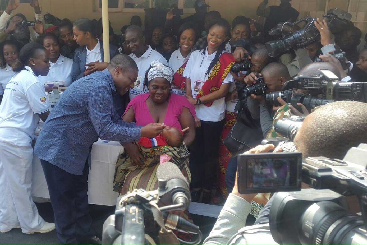 Mozambique rotavirus introduction 2025. Credit: Irish Embassy